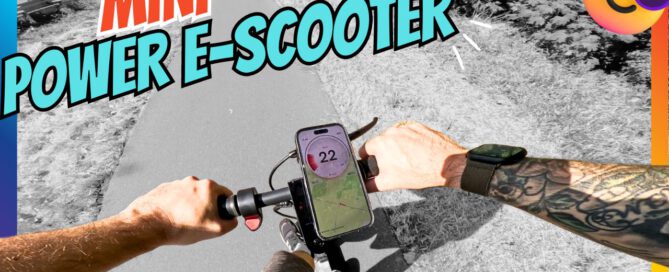 ePF-1 E-Scooter bei 22 km/h in Aktion. Perfekter Mix aus Power und Leichtigkeit, ideal für Pendler und den urbanen Einsatz.