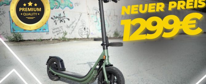 Der Egret X+ E-Scooter bietet eine herausragende Kombination aus 12,5"-Luftreifen, 60 km Reichweite und IPX5-Wasserdichtigkeit für nur 1299€. Perfekt für jedes Terrain.