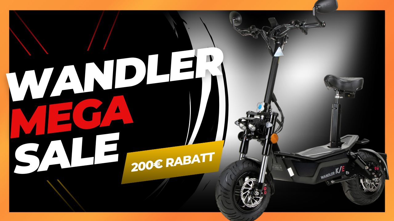 WANDLER-K/E Elektroroller Sale: Mit Gutscheincode SH200 bis 31.12. zuschlagen!